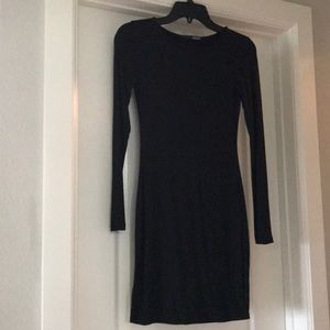 Black long sleeve dress